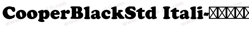 CooperBlackStd Itali字体转换